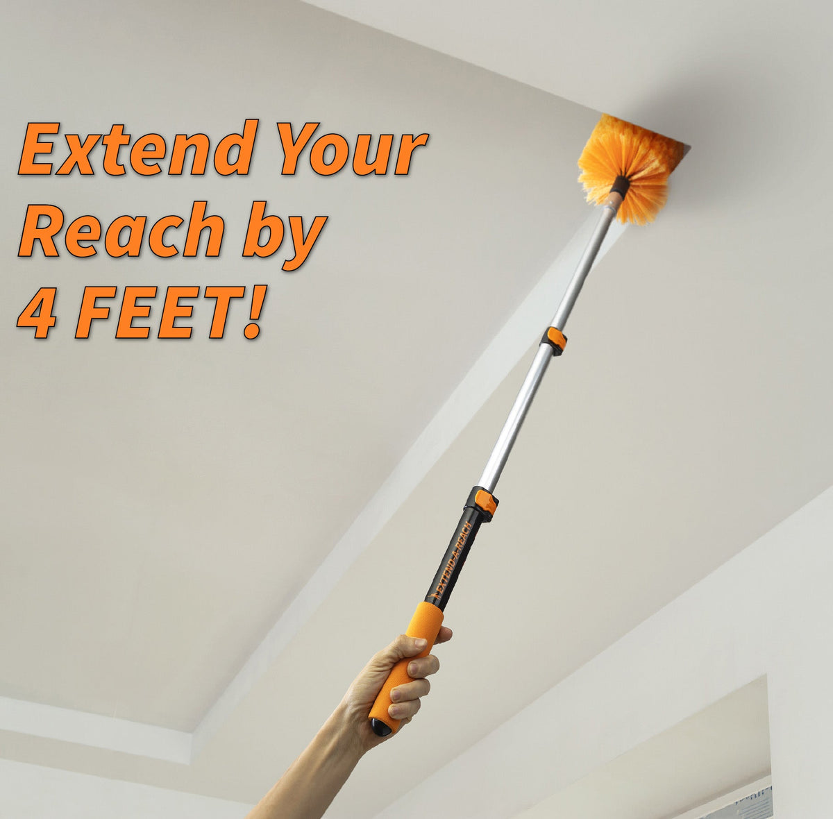 Extend-A-Reach 1.5-3 ft Telescoping Extension Pole with Universal Metal Tip