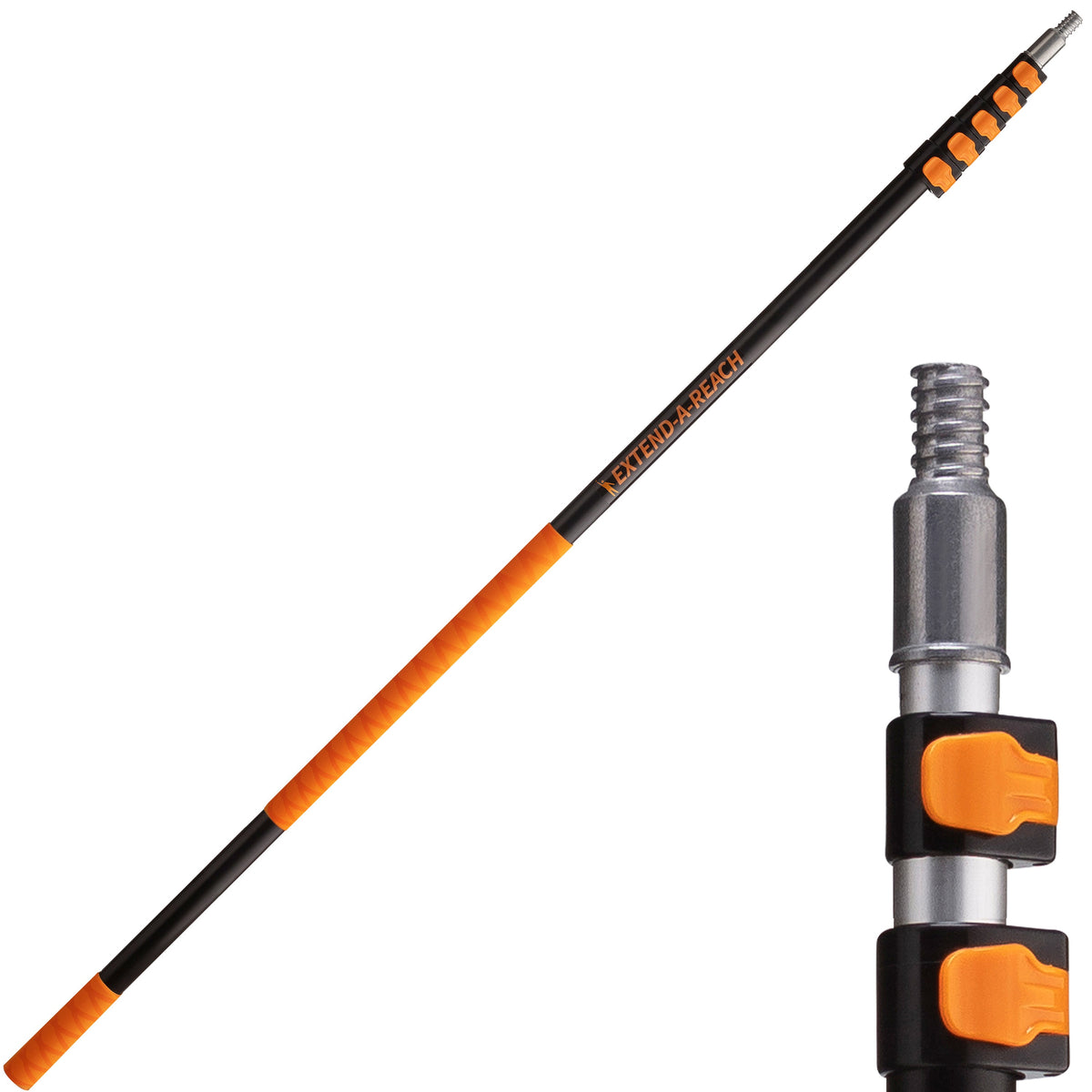 Extend-A-Reach 5-24 ft Telescoping Extension Pole with Universal Metal Tip