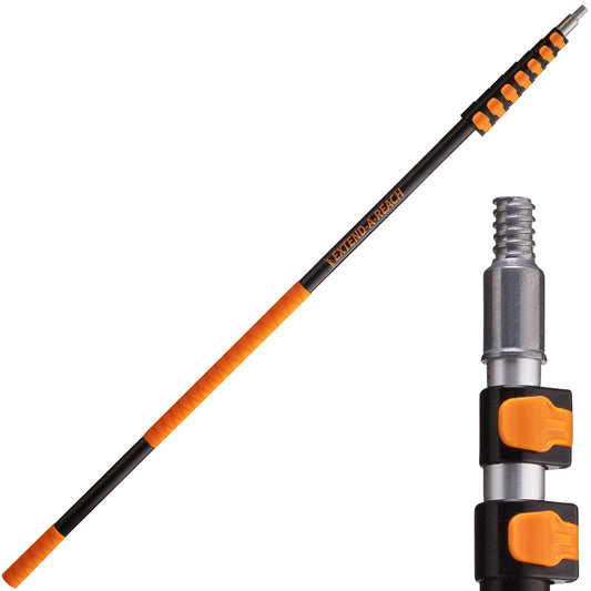 Extend-A-Reach 5-30 ft Telescoping Extension Pole with Universal Metal Tip