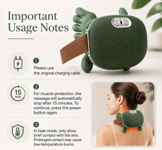 4D Shiatsu Neck & Shoulder Massager with Heat