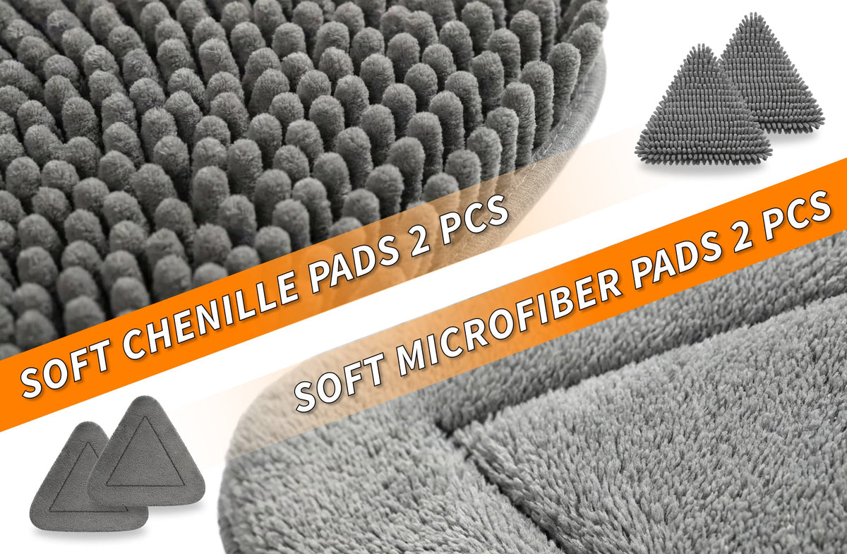 Extend-A-Reach Wall Cleaner Tool with 4 Replacement Pads (Pole Sold Separately)