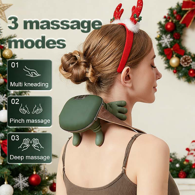 4D Shiatsu Neck & Shoulder Massager with Heat