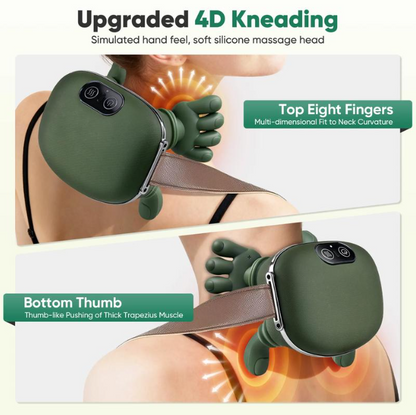 4D Shiatsu Neck & Shoulder Massager with Heat