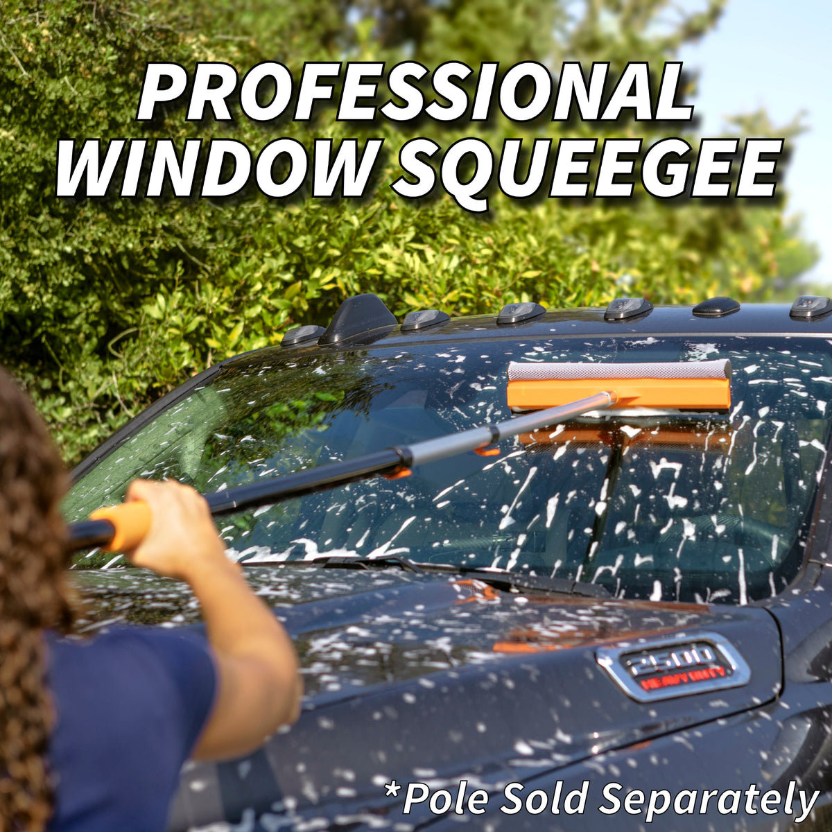 Extend-A-Reach Window Squeegee for Cars 15-Inch-Long Attachment (Pole Sold Separately)