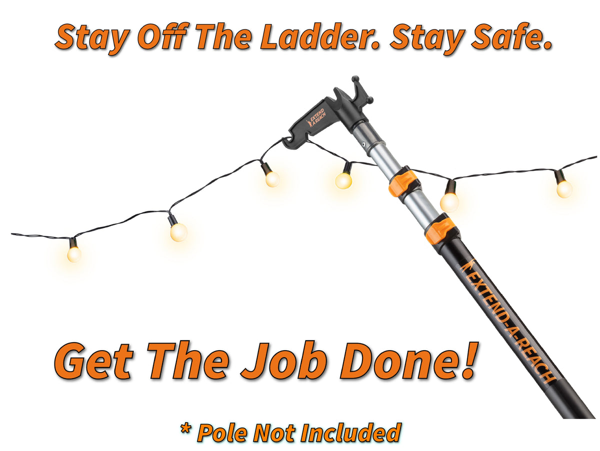Extend-A-Reach Utility Hook Christmas Light Hanger Tool Attachment (Pole Sold Separately)