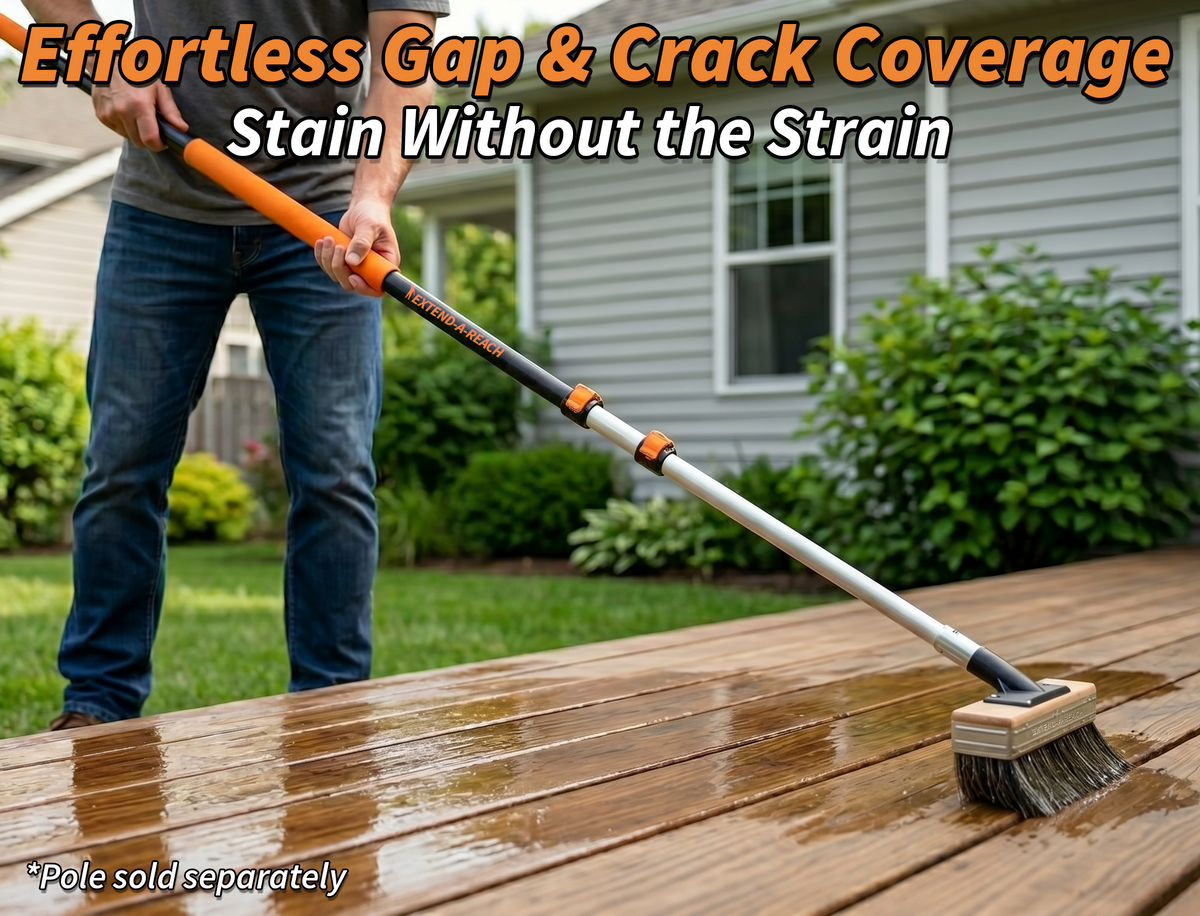 Extend-A-Reach 7" Deck Stain Brush (Pole Sold Separately)