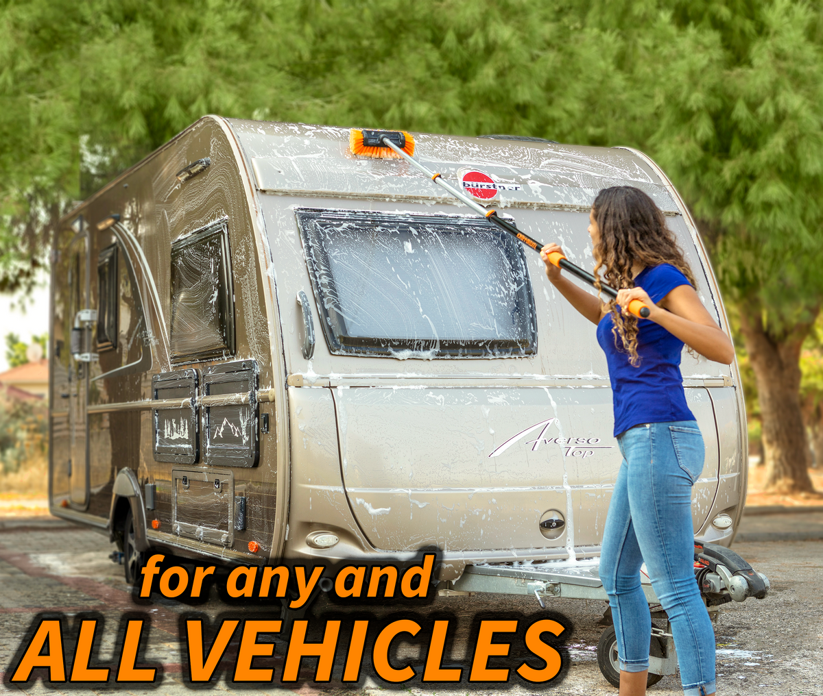 Extend-A-Reach Car Wash Kit with 12 feet Extension Pole