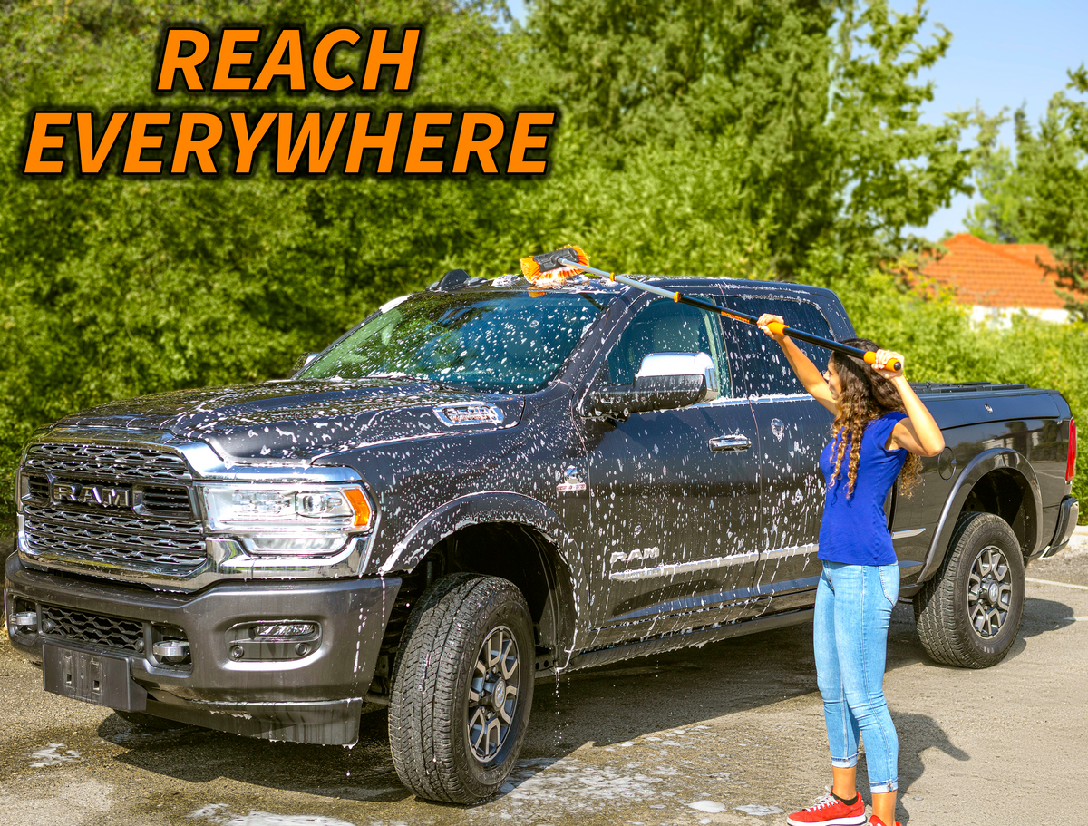 Extend-A-Reach Car Wash Kit with 12 feet Extension Pole