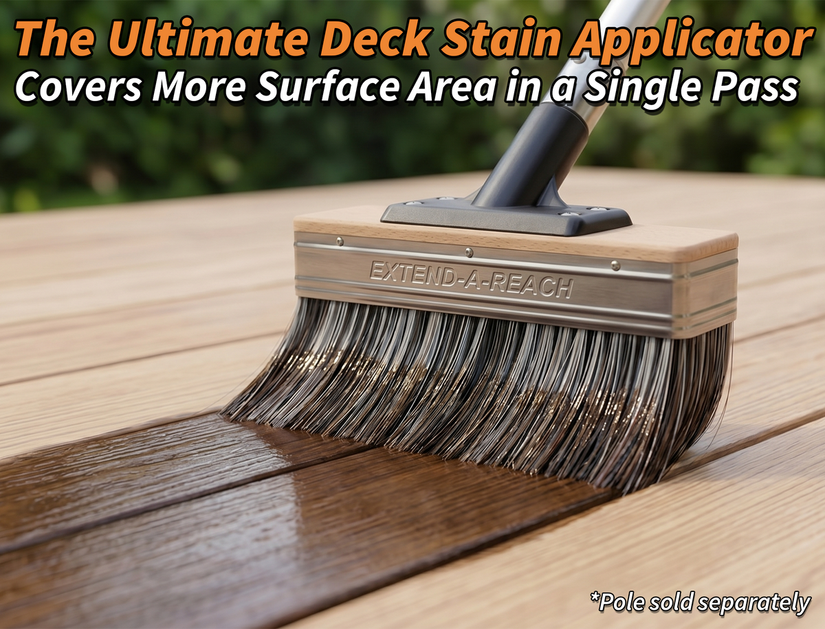 Extend-A-Reach 7" Deck Stain Brush (Pole Sold Separately)