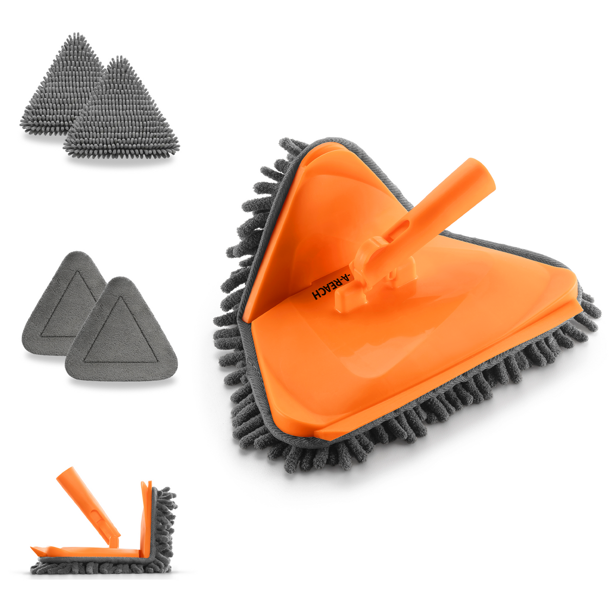 Extend-A-Reach Wall Cleaner Tool with 4 Replacement Pads (Pole Sold Separately)