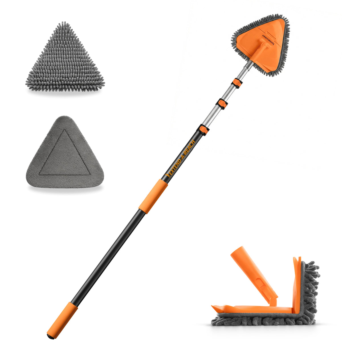 Extend-A-Reach Wall Cleaner Tool with Extension Pole