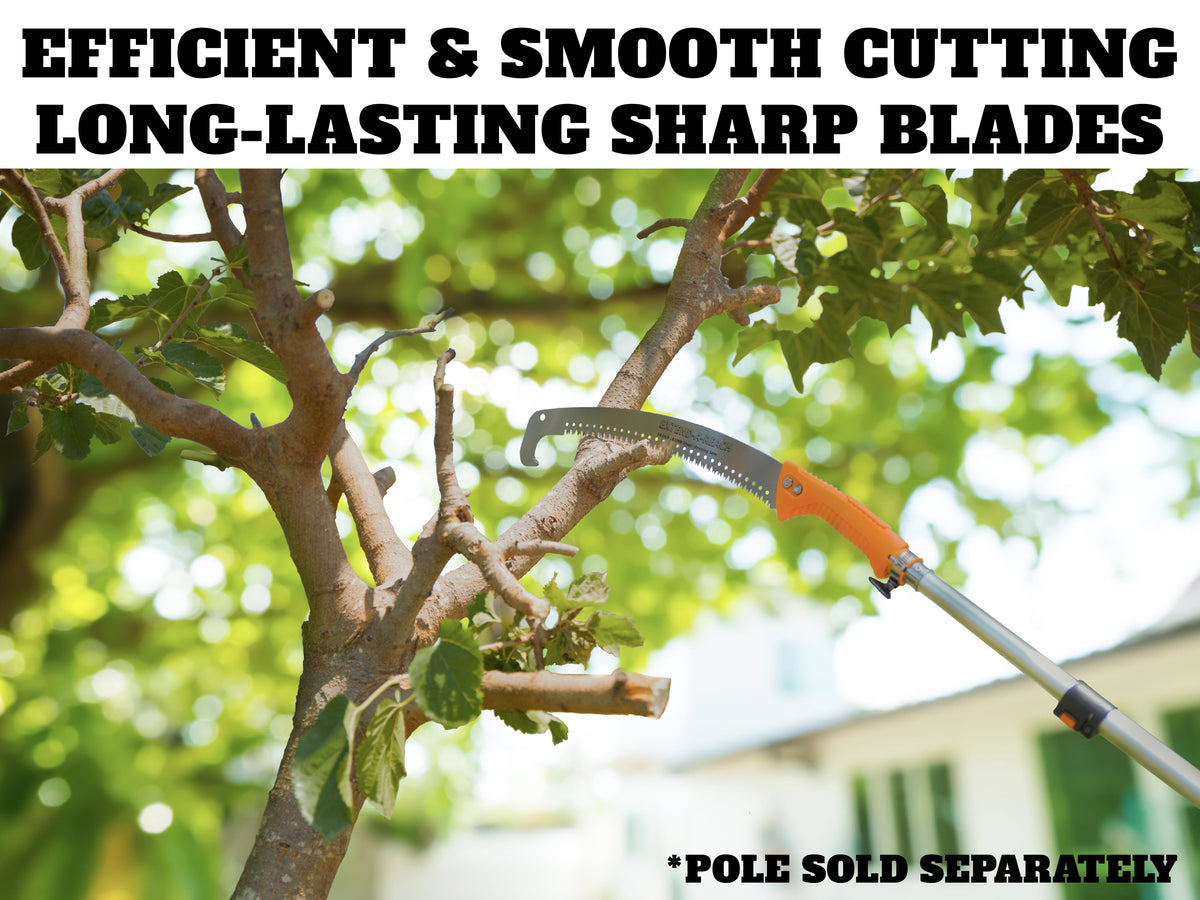 Extend-A-Reach Pruning Manual Hand Saw for Tree Trimming (Pole Sold Separately)
