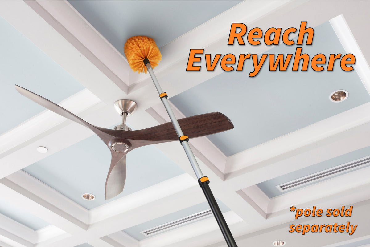 Extend-A-Reach Cobweb Duster Head Brush - Fits Standard Acme Threaded Extension Poles (Pole Sold Separately)