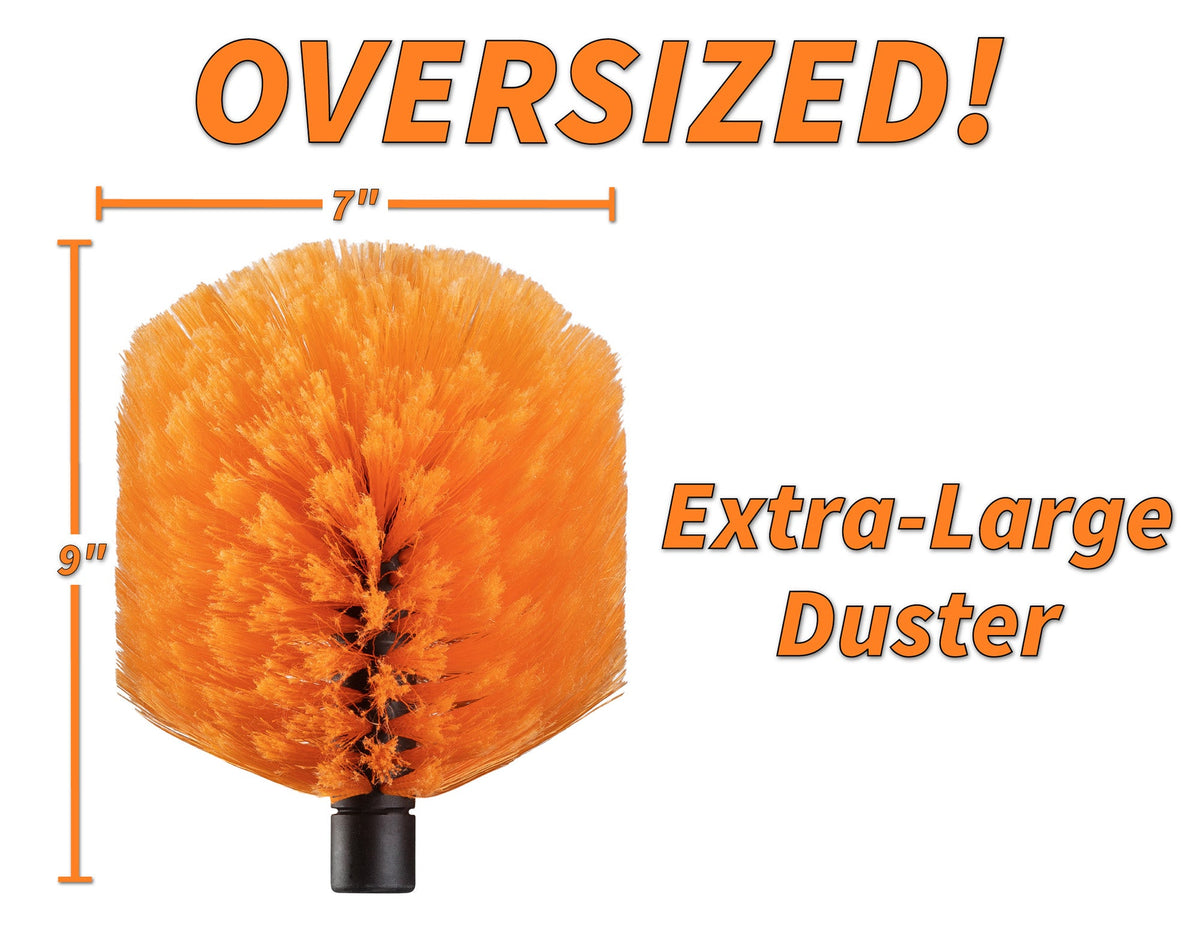 Extend-A-Reach Cobweb Duster Head Brush - Fits Standard Acme Threaded Extension Poles (Pole Sold Separately)