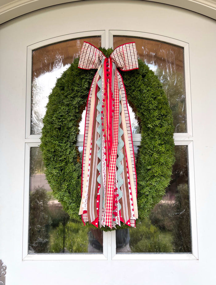 Gingerbread Cottage Wreath Ribbon