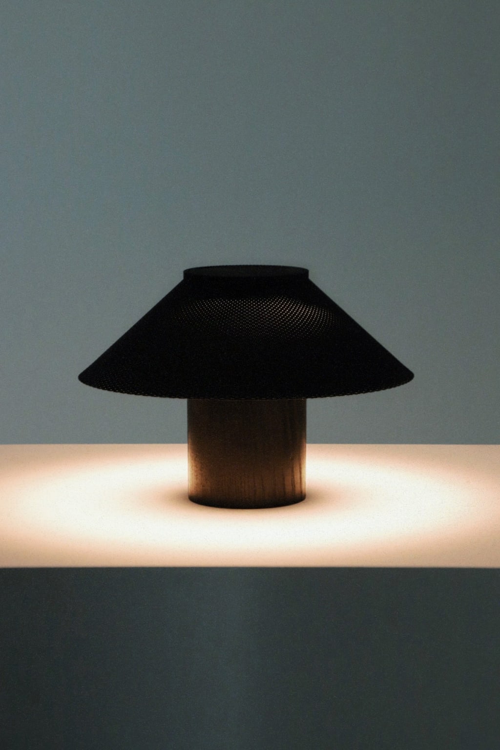 The Dappled Lamp - Charred Ash Wood