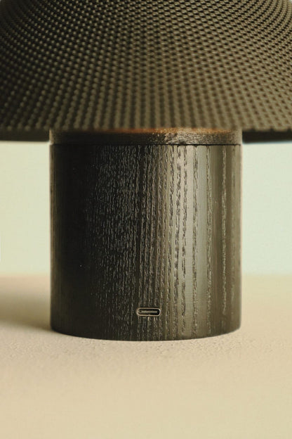 The Dappled Lamp - Charred Ash Wood