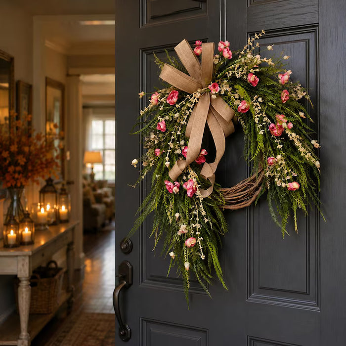 Fall Hydrangea Front Door Wreath