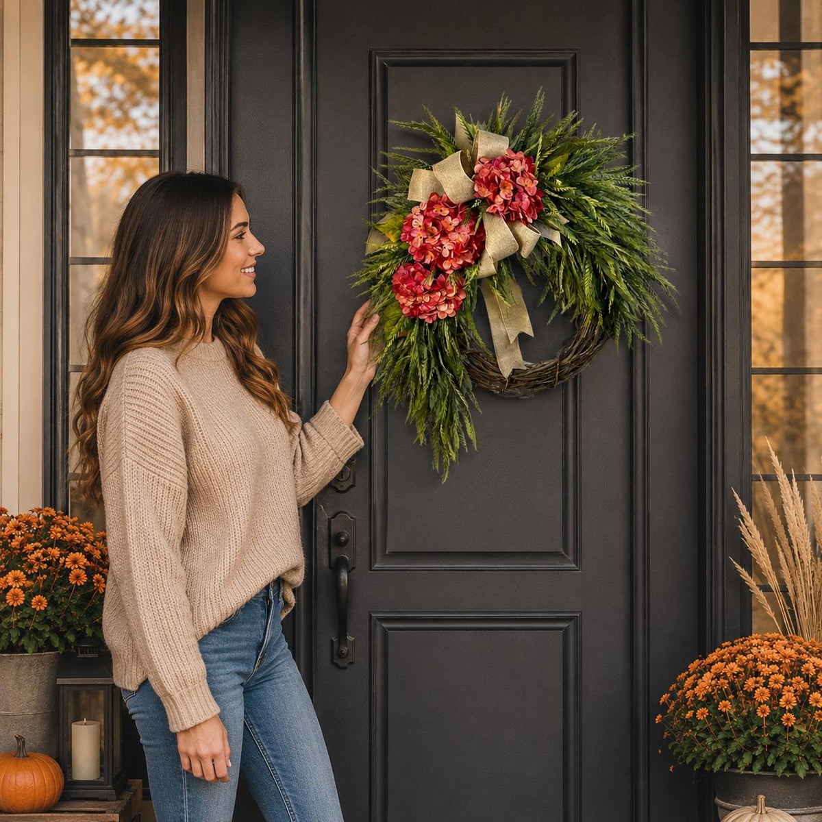 Fall Hydrangea Wreath