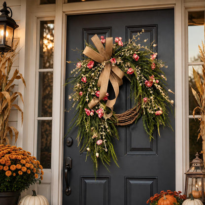 Fall Hydrangea Front Door Wreath