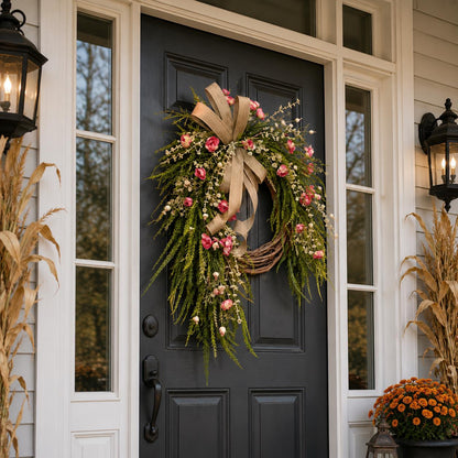 Fall Hydrangea Front Door Wreath