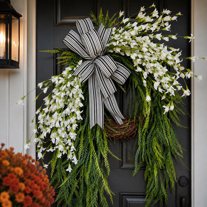 Autumn Front Door Wreath, Fall Hydrangea Wreath