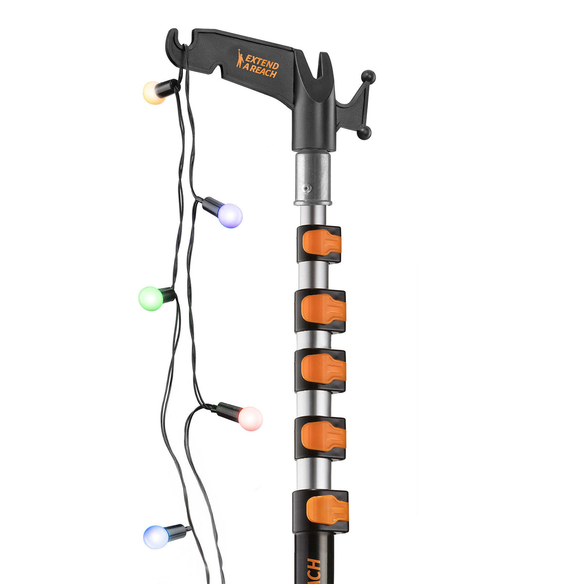 Extend-A-Reach Telescopic Extension Pole with Utility Hook