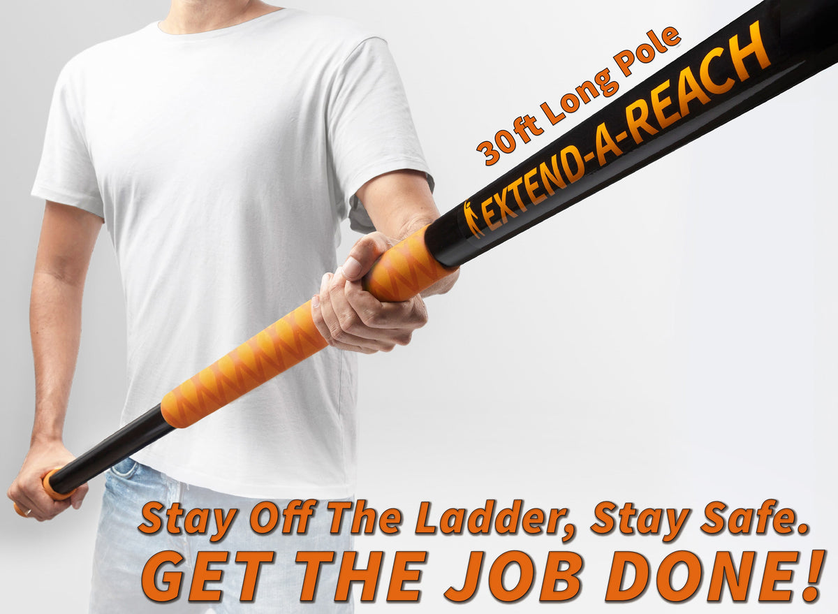 Extend-A-Reach High Reach Telescoping Duster Kit and Vinyl Siding Brushes with Extension Pole