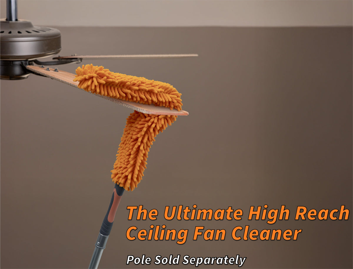 Extend-A-Reach Flexible Ceiling Fan Cleaner Duster - Fits All Extension Poles with Standard US Acme Thread (Pole Sold Separately)