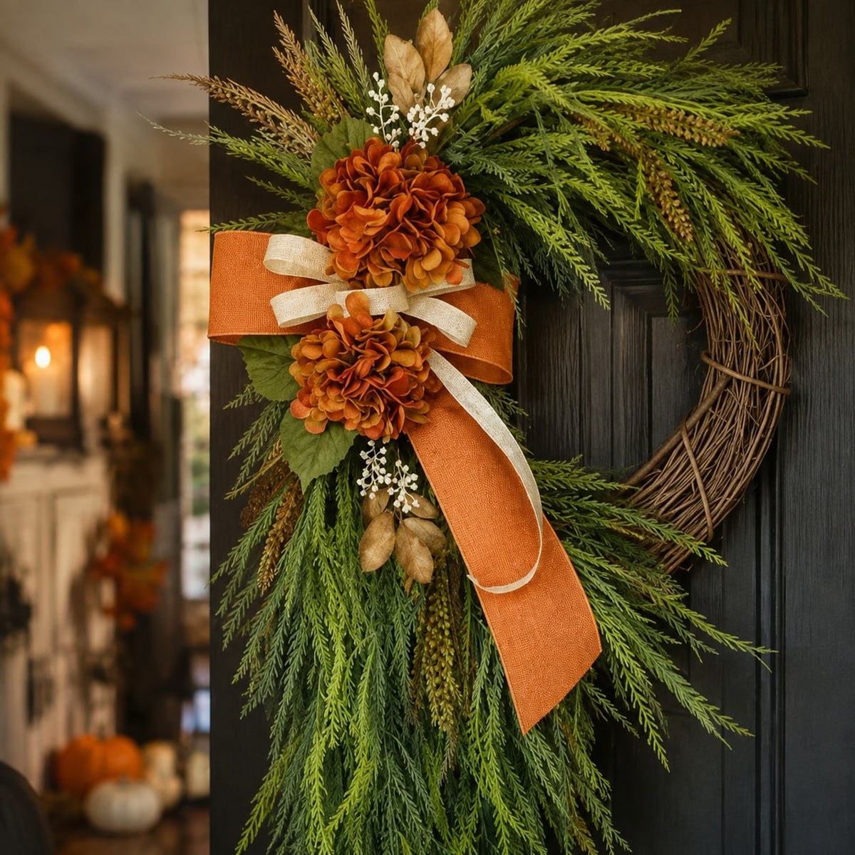Fall Hydrangea Wreath