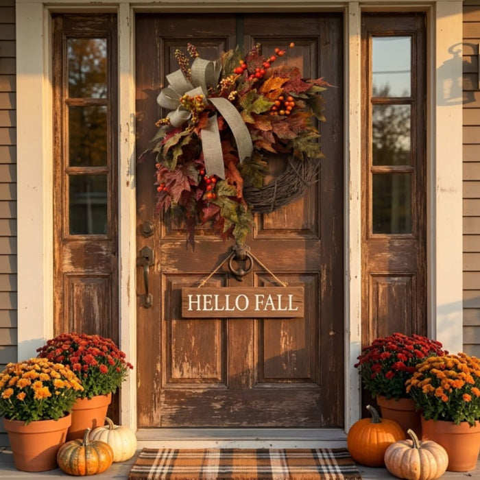 Fall Wreath for Front Door