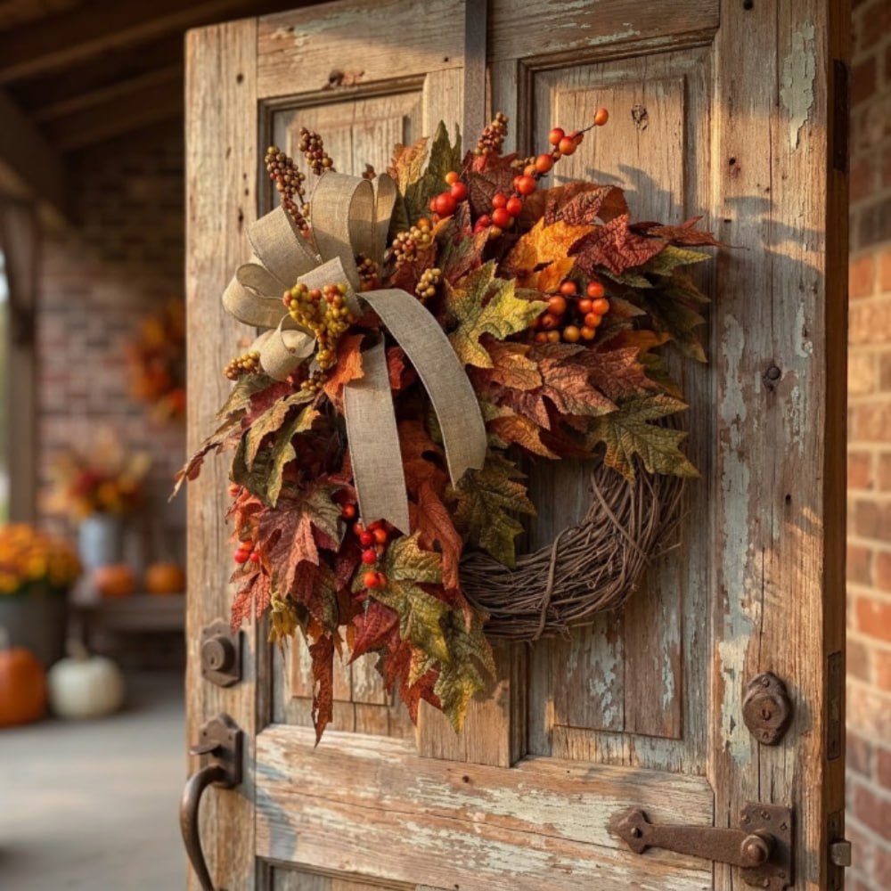 Fall Wreath for Front Door