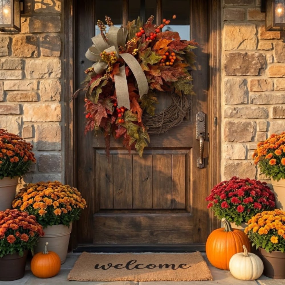 Fall Wreath for Front Door