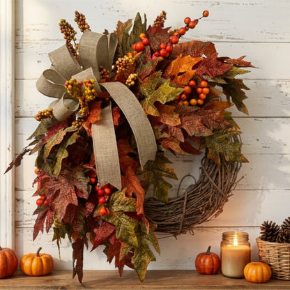 Fall Wreath for Front Door