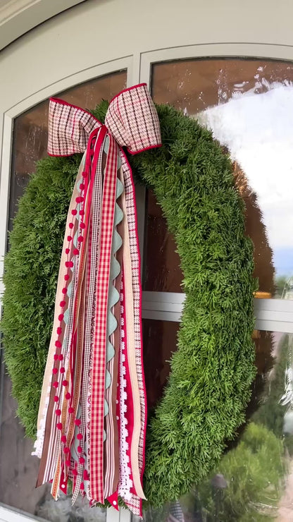 Gingerbread Cottage Wreath Ribbon