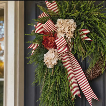 Fall Hydrangea Wreath, Autumn Front Door Wreath