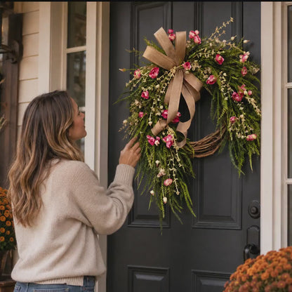 Fall Hydrangea Front Door Wreath
