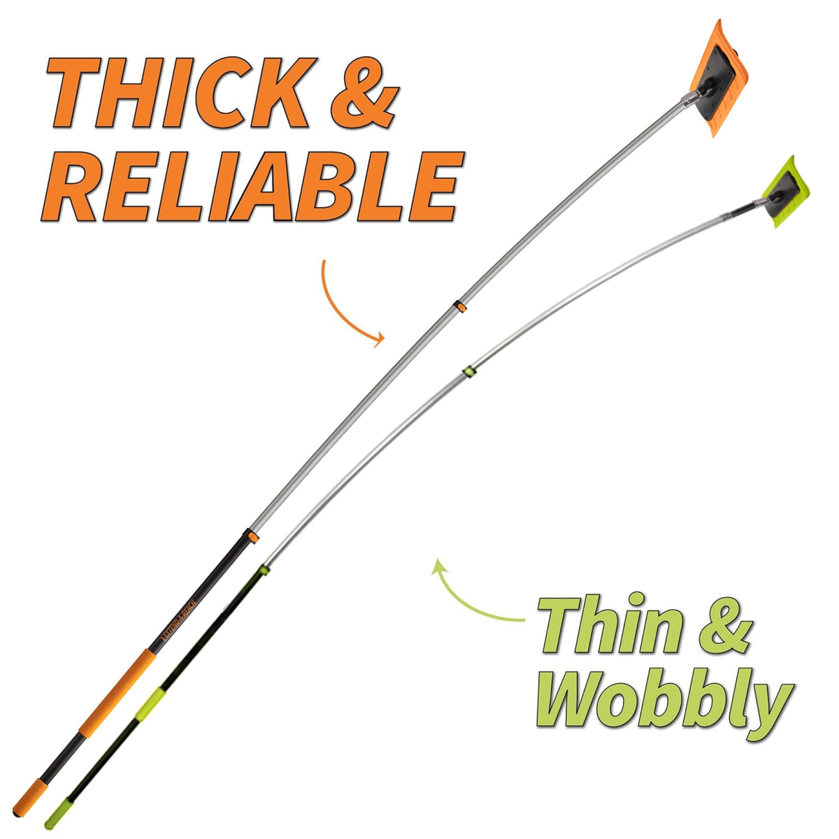 Extend-A-Reach Wall Cleaner Tool with Extension Pole