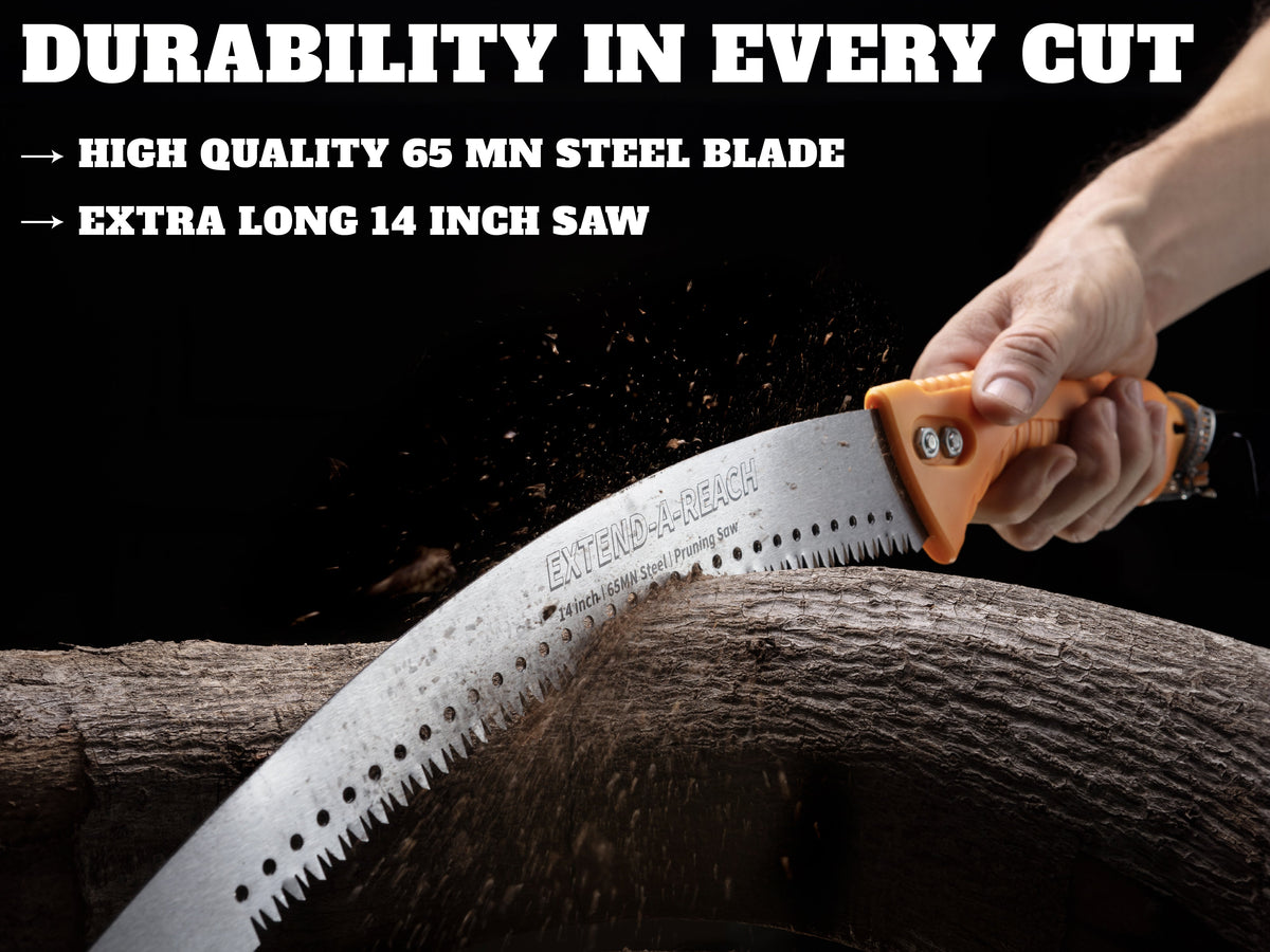 Extend-A-Reach Pruning Manual Hand Saw for Tree Trimming (Pole Sold Separately)