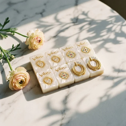 Mother-of-Pearl & Gold Mahjong — 160 Tiles