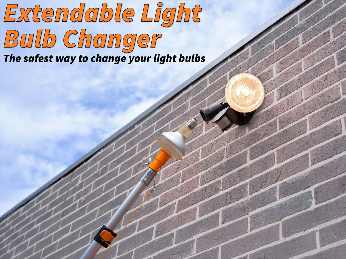 Extend-A-Reach Telescopic Light Bulb Changer for High Ceilings